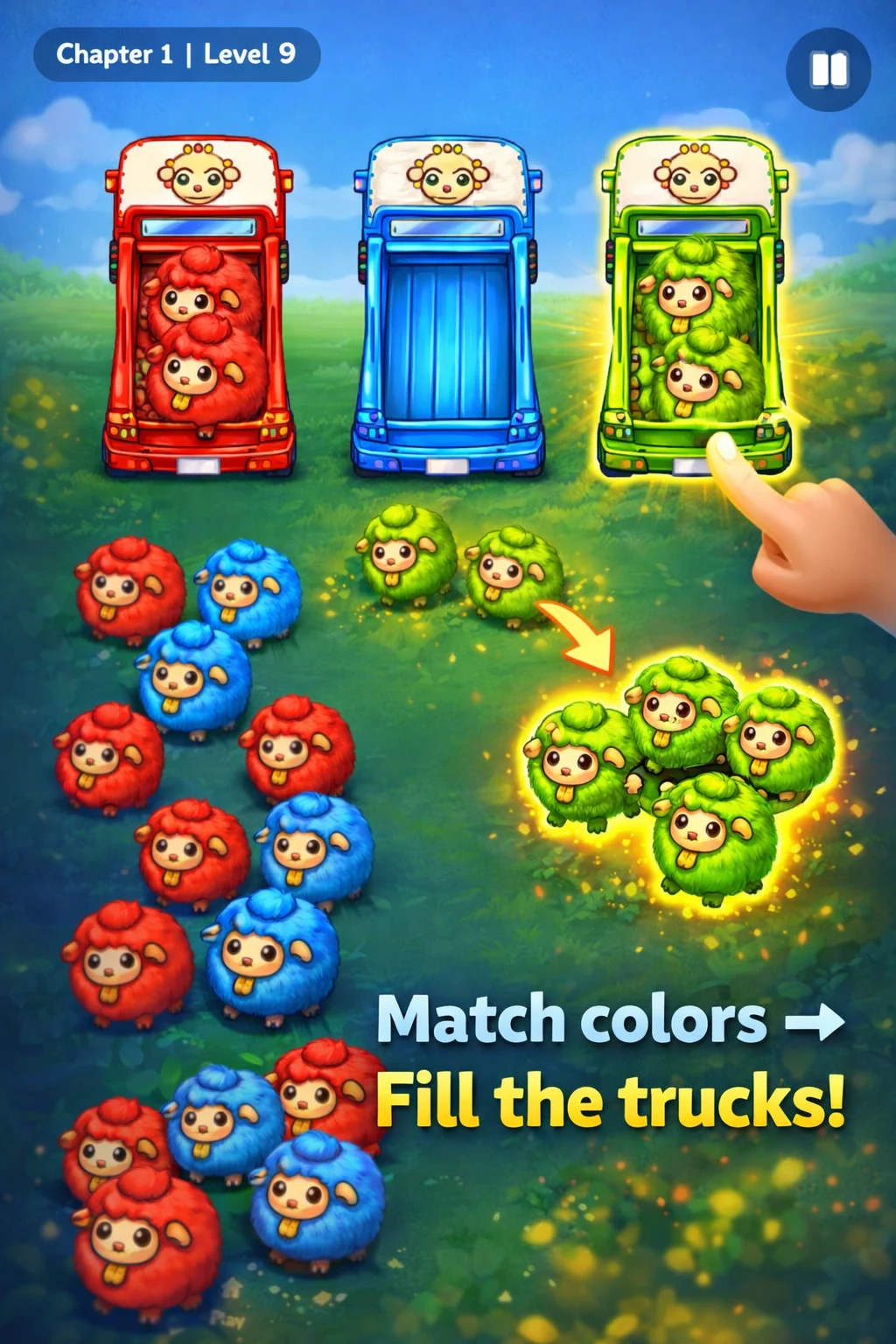 Sheep Sort Puzzle: Cozy Game screenshot